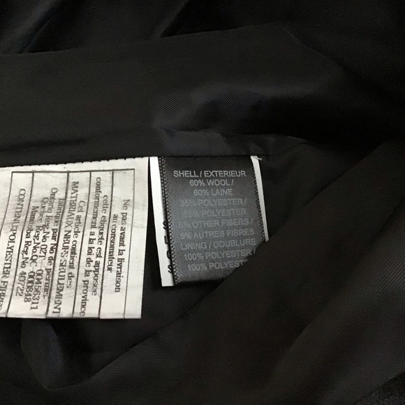 Sam Edelman Coat Double Breasted Gray Wool Blend Peacoat Size 4 - Picture 7 of 8